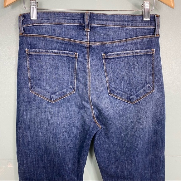 L’agance Jordan Cropped Straight High Rise Sz 28 Blue - Picture 7 of 9